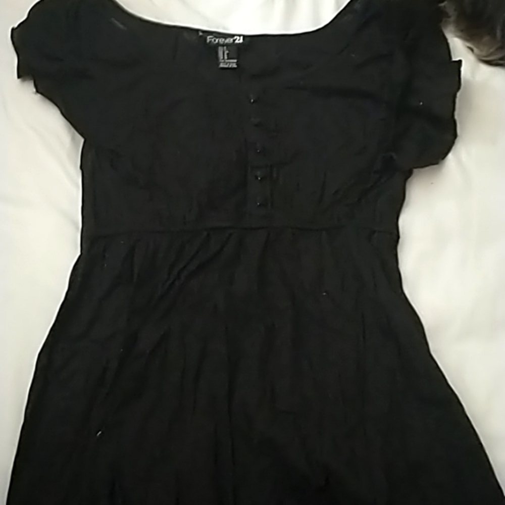 Black vintage flowy shirt